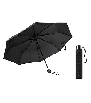 Компактен черен унисекс чадър снимка