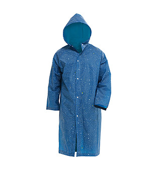 Син дъждобран с принт звезди снимка