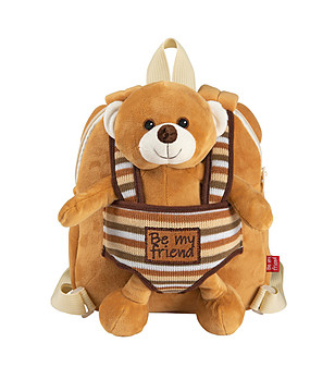 Детска плюшена раница с две лица Benji Bear снимка