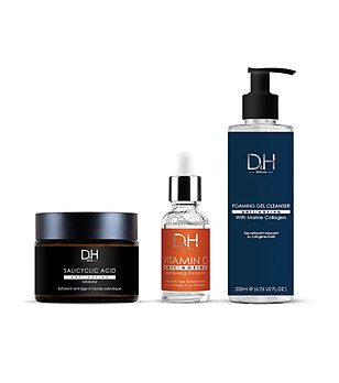 Комплект от ексфолиант, масло и пяна за лице снимка