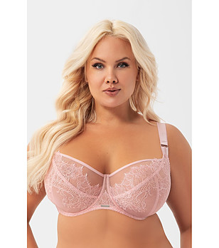 Розов сутиен с меки чашки Loni снимка