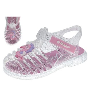 Детски сандали с декорация снимка