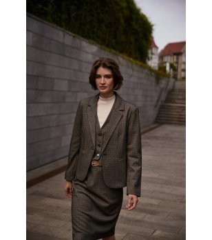 Сиво дамско сако Jemma снимка