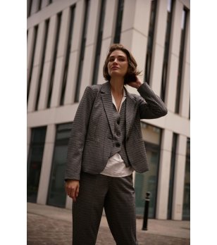 Дамско сиво сако с копчета Janna снимка