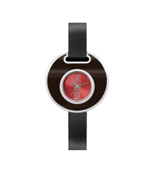 Дамски часовник с червен циферблат снимка