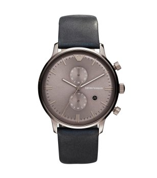 Мъжки аналогов часовник в цвят графит и черно снимка