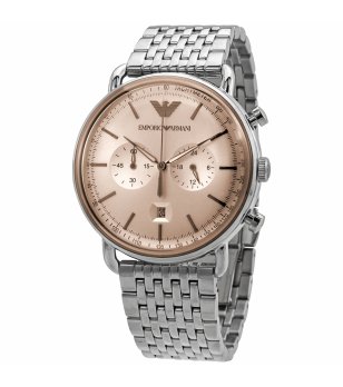 Мъжки аналогов часовник в сребристо снимка