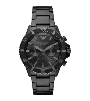 Черен мъжки часовник хронограф снимка