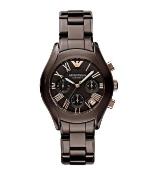 Дамски кварцов часовник в кафяво снимка