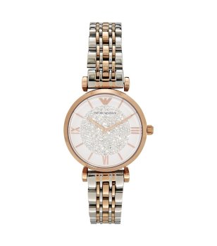 Дамски кварцов часовник в сребристо и златисто снимка