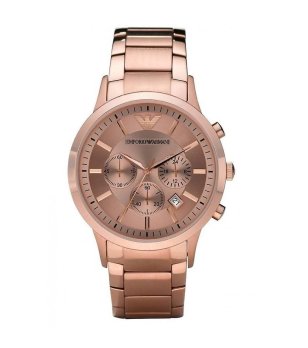 Розовозлатист мъжки часовник хронограф снимка