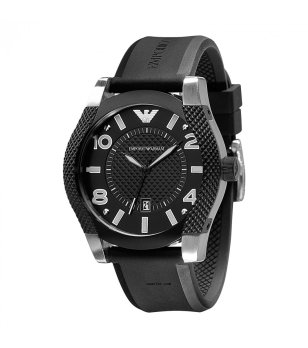 Аналогов черен мъжки часовник с дата снимка