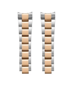 Двутонна верижка за часовник в сребристо и златисто снимка