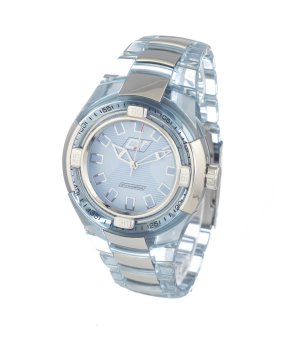 Аналогов мъжки часовник с прозрачен корпус снимка