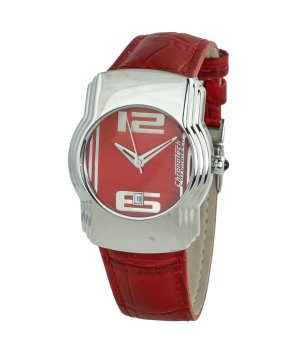 Аналогов унисекс часовник в сребристо и бордо снимка