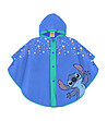 Детски дъждобран тип пончо в синьо 3-6 години Stitch-1 снимка