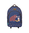 Тъмносиня раница на колелца Bear and rabbit-1 снимка