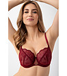Сутиен с меки чашки в бордо Mira-1 снимка