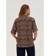 Дамска риза с животински принт-3 снимка