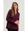 Дамска блуза в цвят бордо-3 снимка