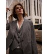 Дамско сиво сако с копчета Janna-3 снимка