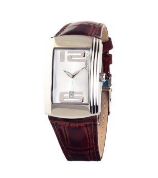 Унисекс часовник с кожена каишка снимка