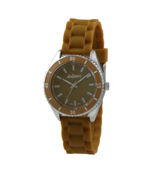 Аналогов кварцов часовник в кафяв нюанс снимка