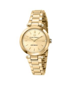 Дамски аналогов часовник в златисто снимка