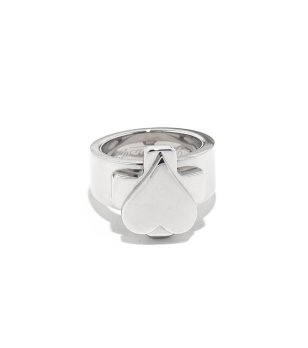 Сребрист пръстен със сърце размер 13 снимка