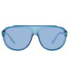 Мъжки слънчеви очила със светлосиня рамка -1 снимка