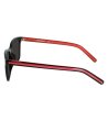 Дамски слънчеви очила с рамка в черно и червено-2 снимка