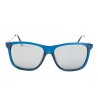 Мъжки стилни очила със синя рамка и сребристи дръжки-1 снимка