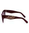 Дамски слънчеви очила с рамка в бордо-2 снимка