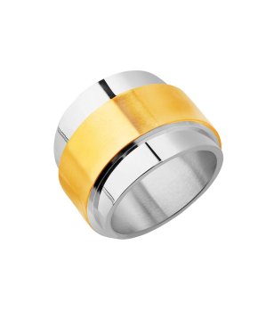 Двуцветен дамски пръстен  снимка