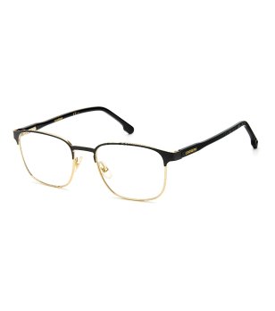 Мъжки правоъгълни рамки за очила в черно и златисто снимка