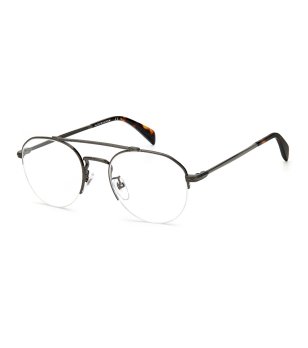 Мъжки кръгли полурамки за очилав черно снимка