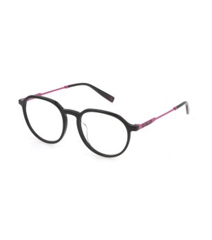 Овални рамки за очила в черен цвят снимка