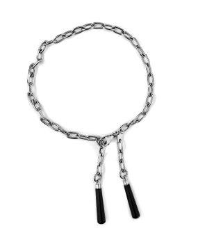 Мъжка сребриста гривна с висулки снимка