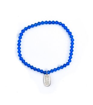 Дамска гривна със сини кристали Swarovski снимка