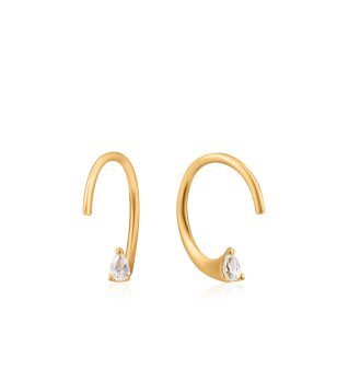 Златисти обеци с елегантен дизайн снимка