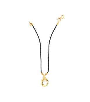 Колие в черно и златисто снимка