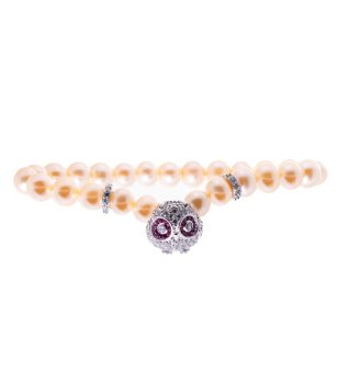 Гривна с перли и бухал снимка