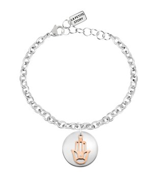 Сребриста дамска гривна с висулка ръката на  Фатима снимка