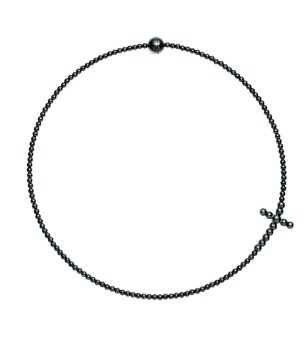 Черно дамско колие  снимка