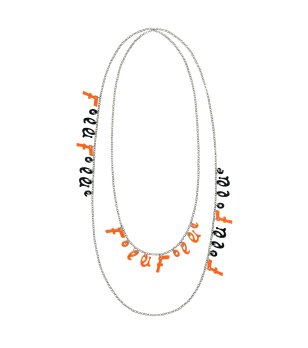 Дълго дамско колие с лого снимка