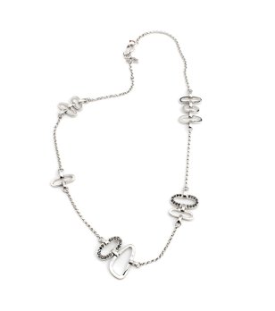 Дамско колие в сребристо снимка