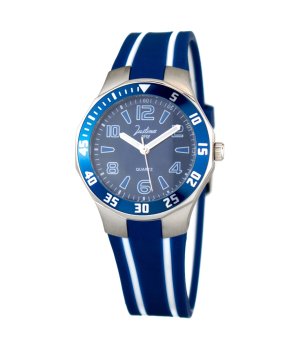 Дамски кварцов часовник в синьо снимка