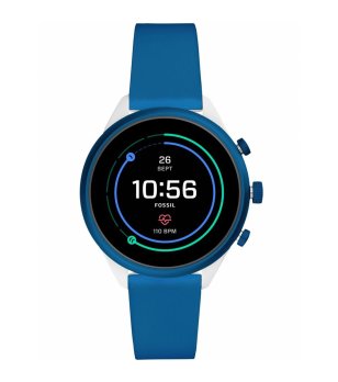 Дигитален дамски часовник в синьо снимка