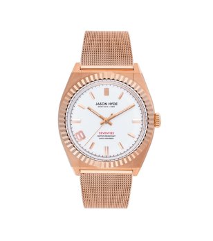 Дамски аналогов часовник в розовозлатисто снимка