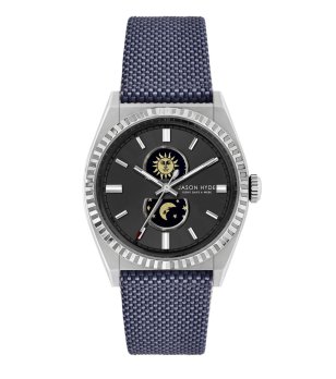 Мъжки аналогов часовник  с текстилна каишка снимка